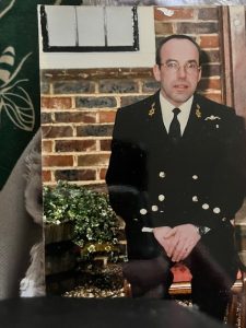 Image of Paul O'Byrne during his time as a Navy officer